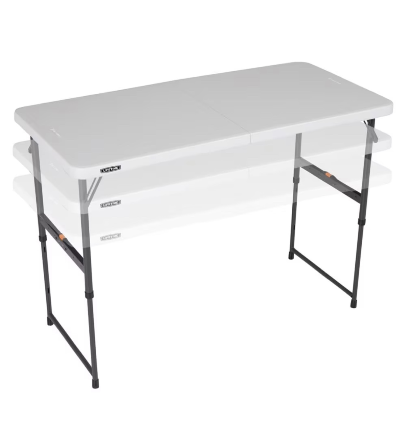 Lifetime 4 Ft. Foldable Adjustable Height Table