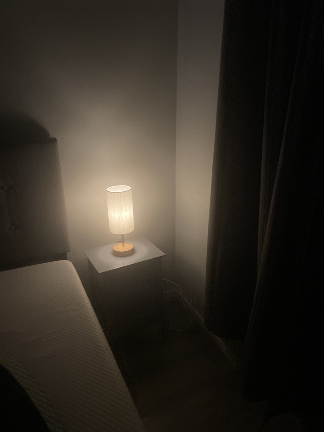 Grey Nightstand with Lampx2 - photo 2