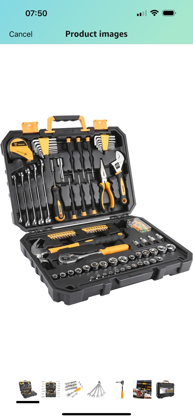 DEKOPRO 128 Pieces Tool Kit