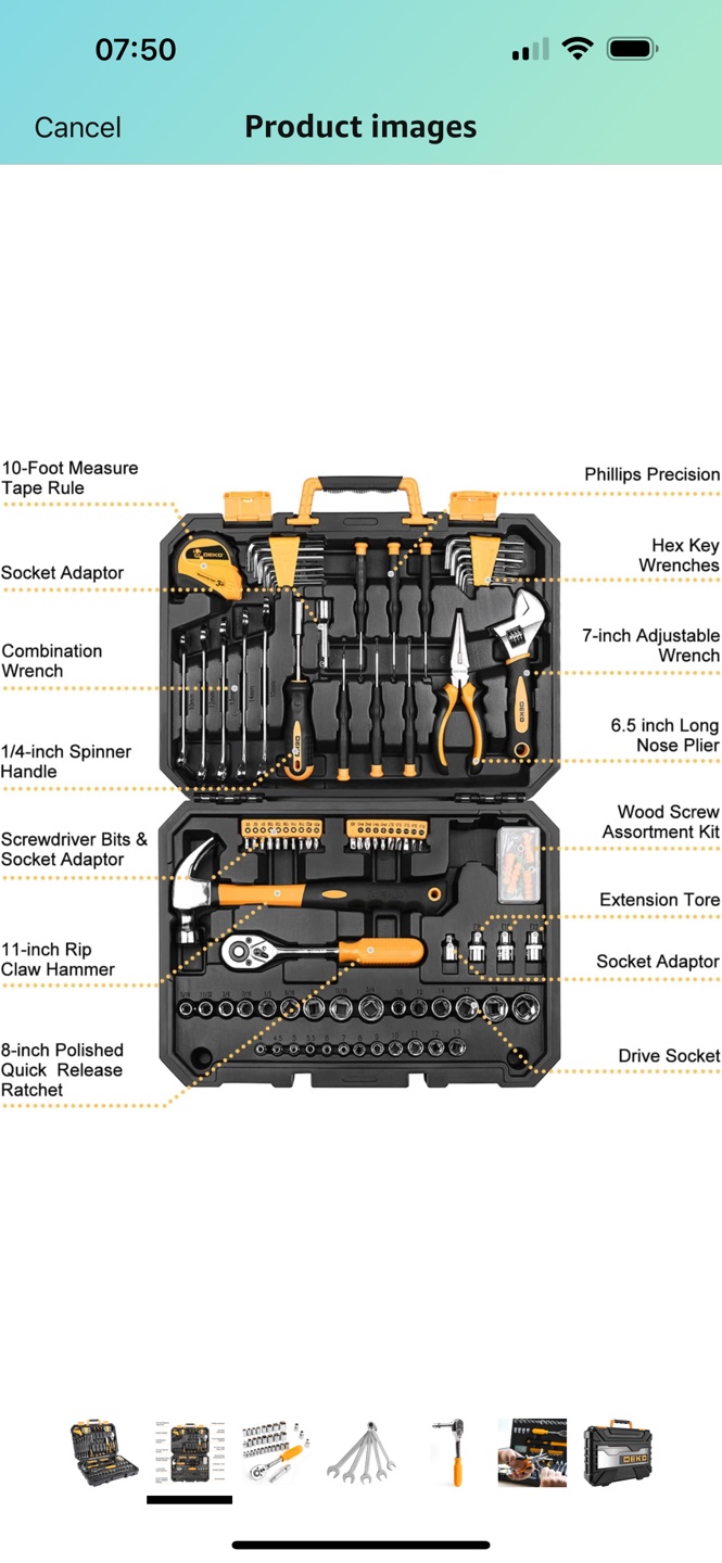 DEKOPRO 128 Pieces Tool Kit - photo 2