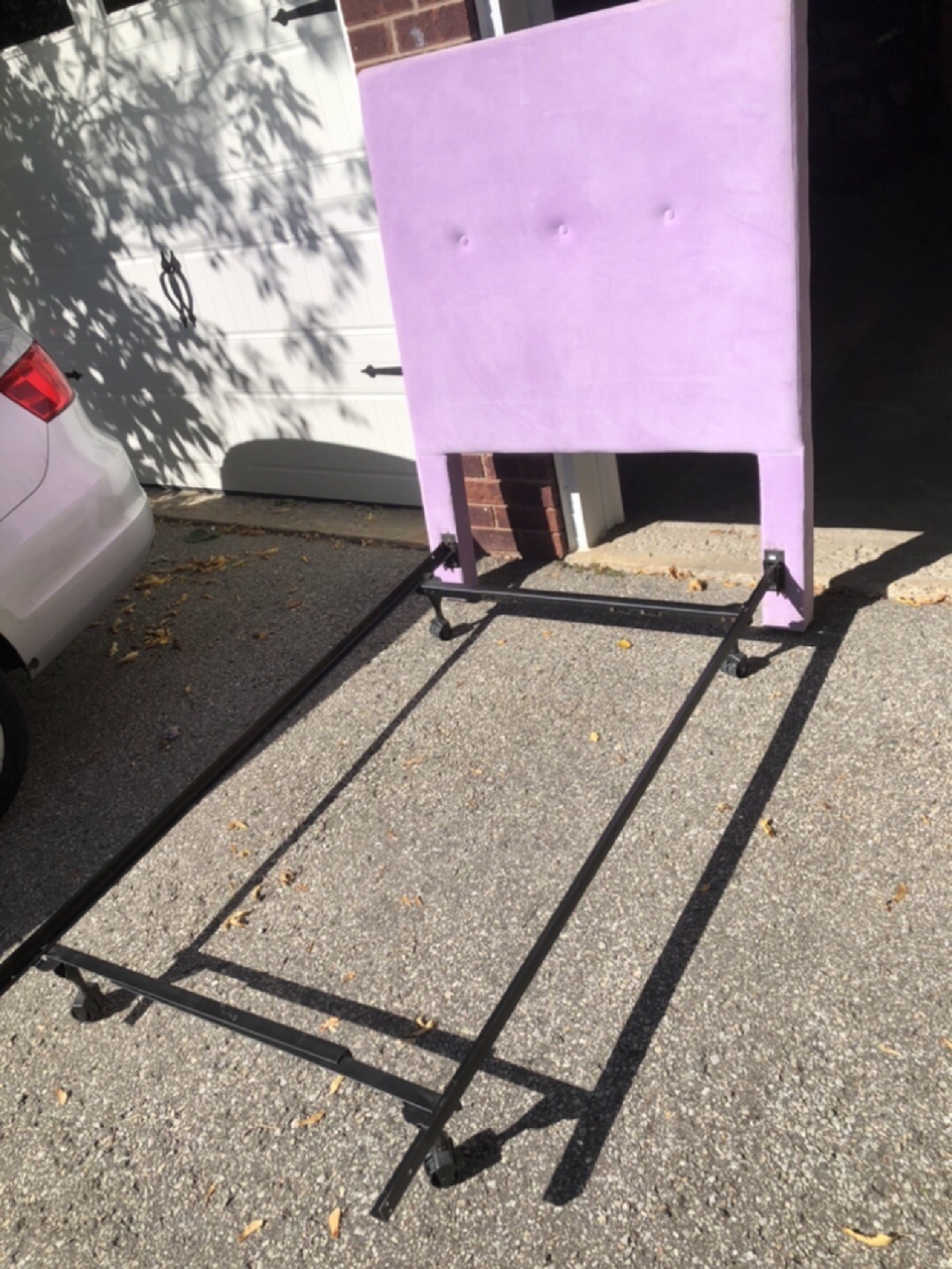 Purple Headboard and Bed Frame (Singe bed) - photo 2