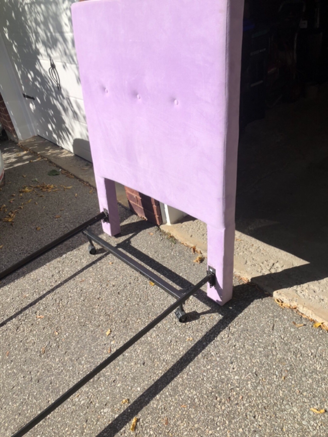 Purple Headboard and Bed Frame (Singe bed) - photo 3