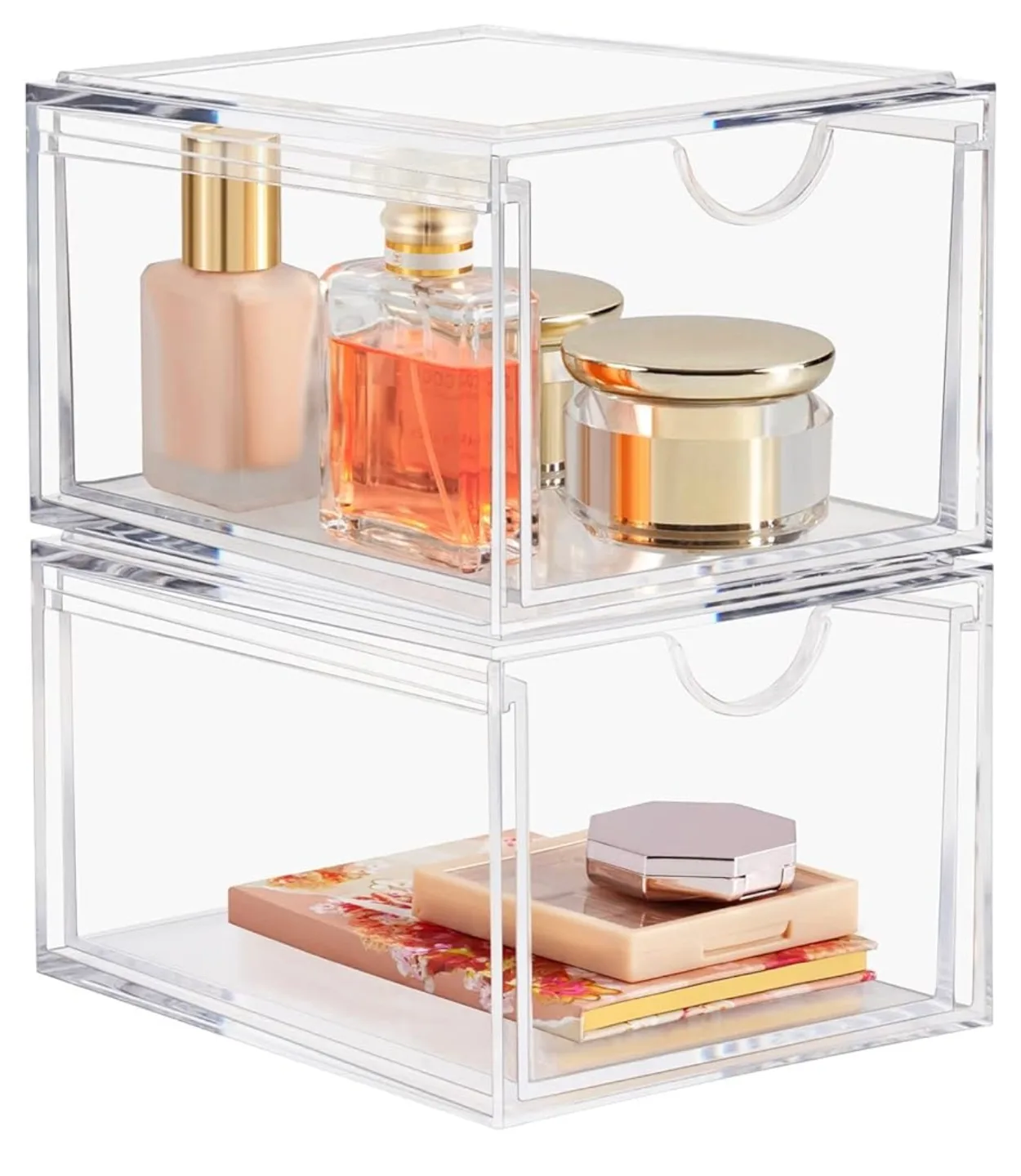 Boxalls 4 Acrylic Stackable Cosmetic Organizers thumbnail