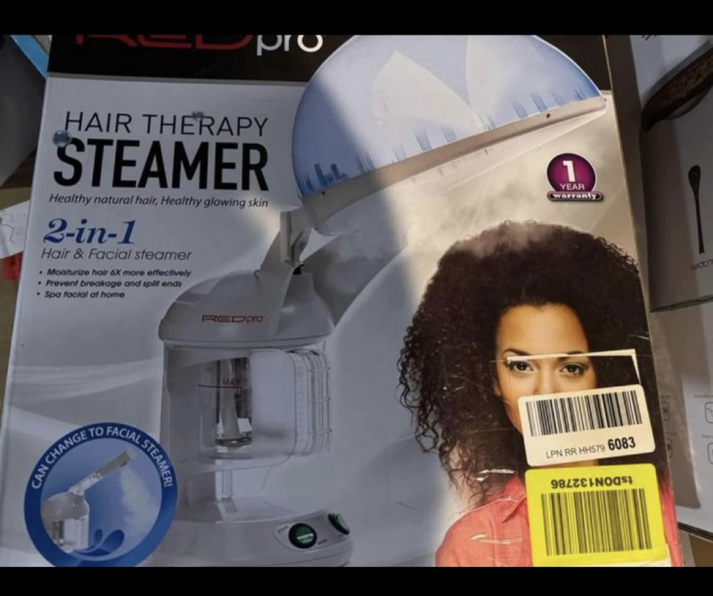 Red Pro Hair and Face Therapy Steamer - photo 2