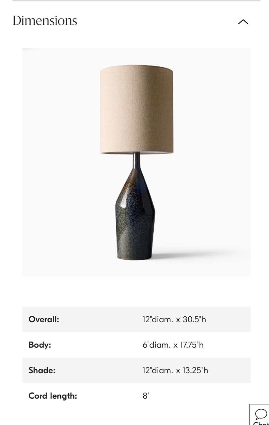 West Elm Asymmetry Ceramic Table Lamp - photo 4