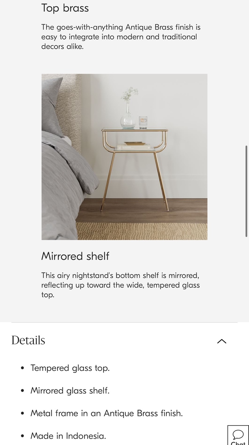 West elm Curved Terrace Nightstand (19") - photo 4
