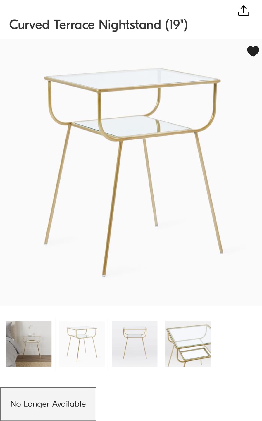 West elm Curved Terrace Nightstand (19") - photo 5