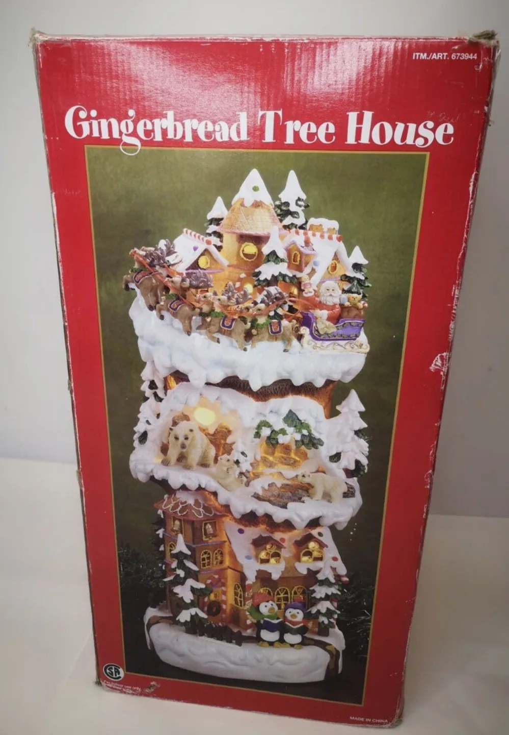 Gingerbread Tree House Christmas Decoration thumbnail