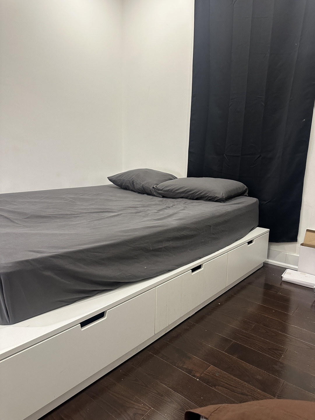 IKEA NORDLI Bed Frame with Headboard and Storage - photo 5