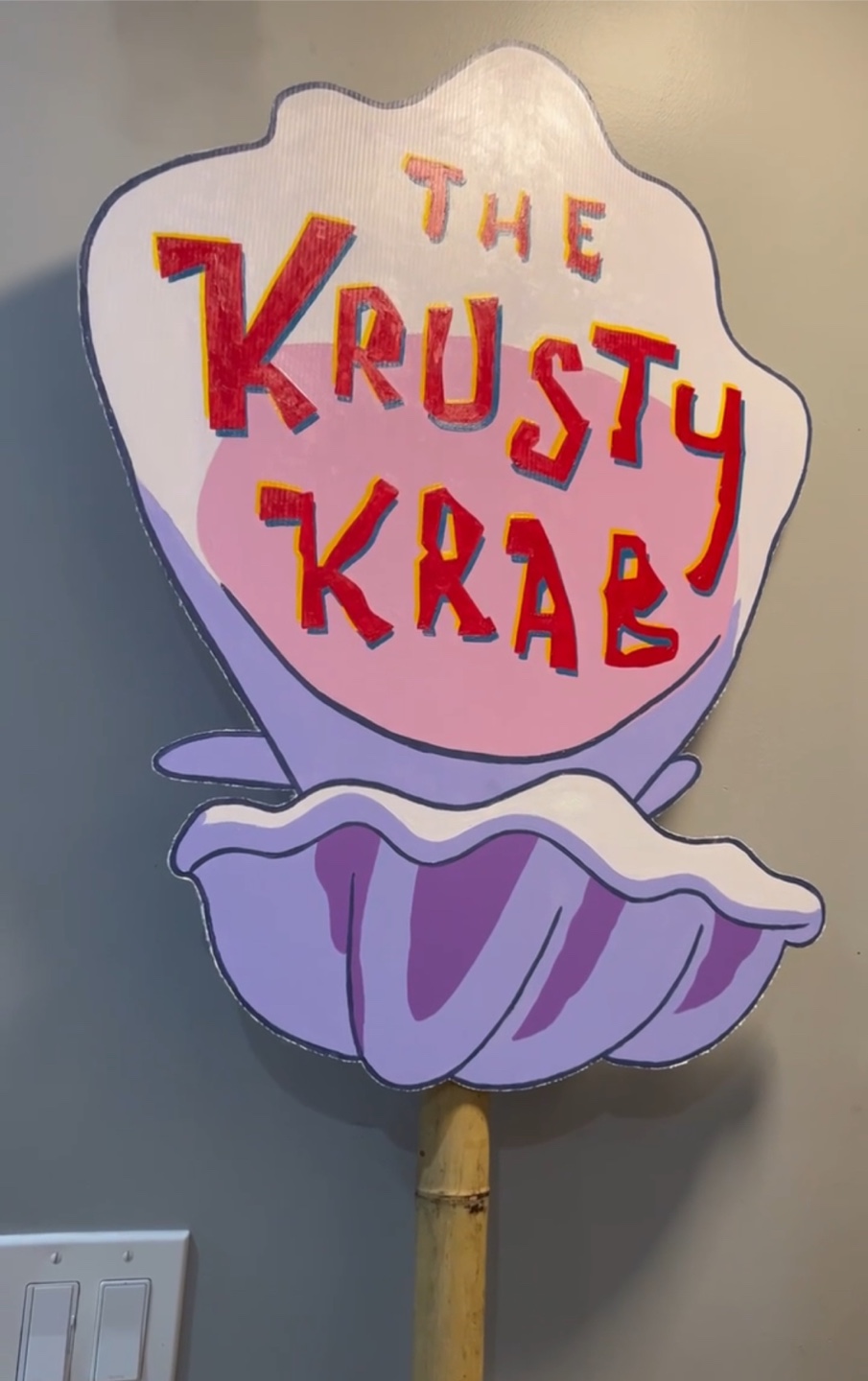 Krusty Krab party prop