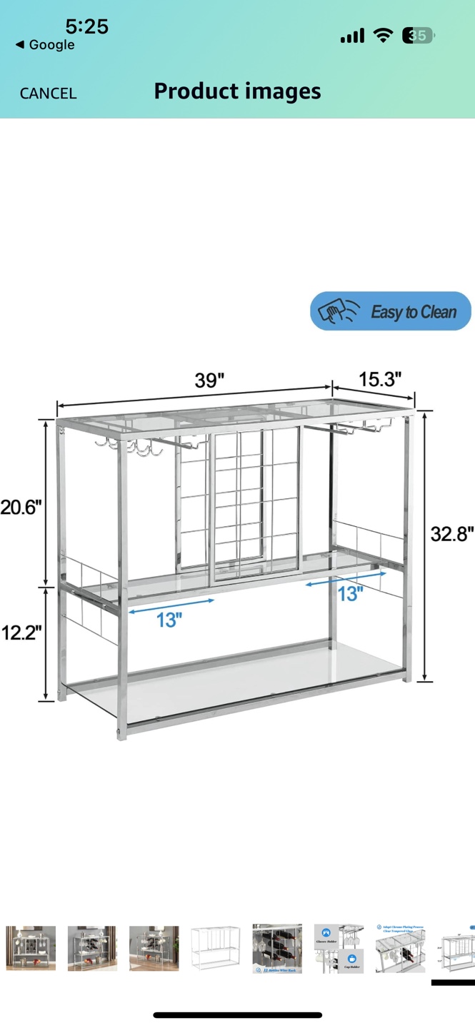 Glass and Chrome Bar Cart - photo 4
