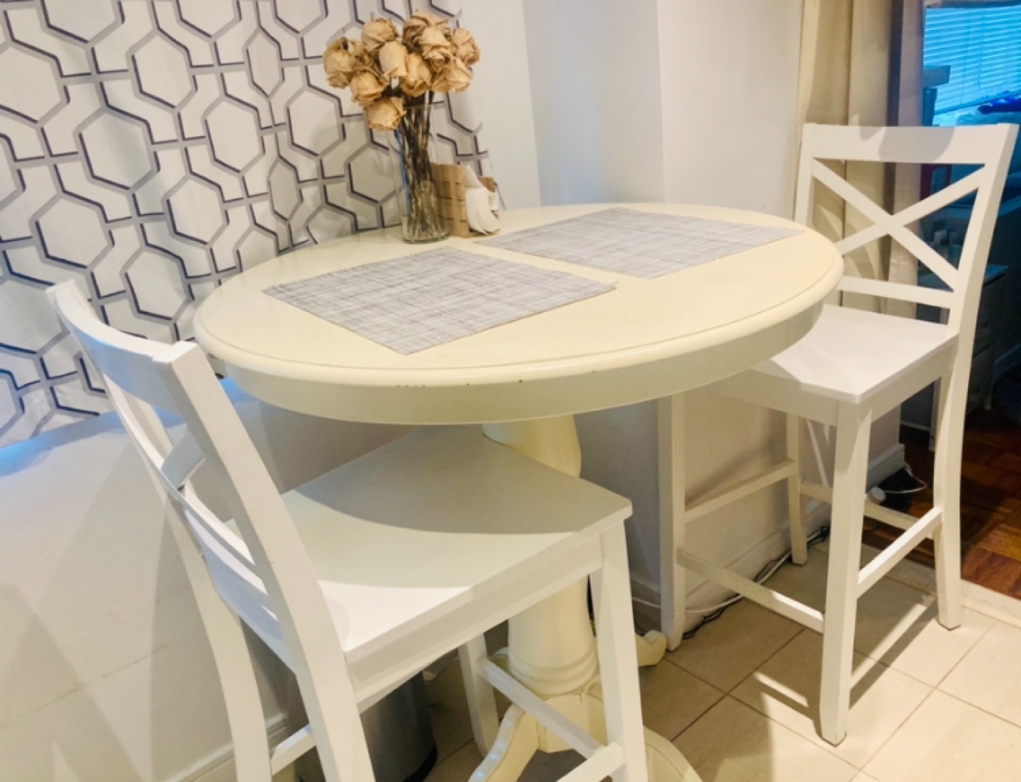 White Dining Table Set