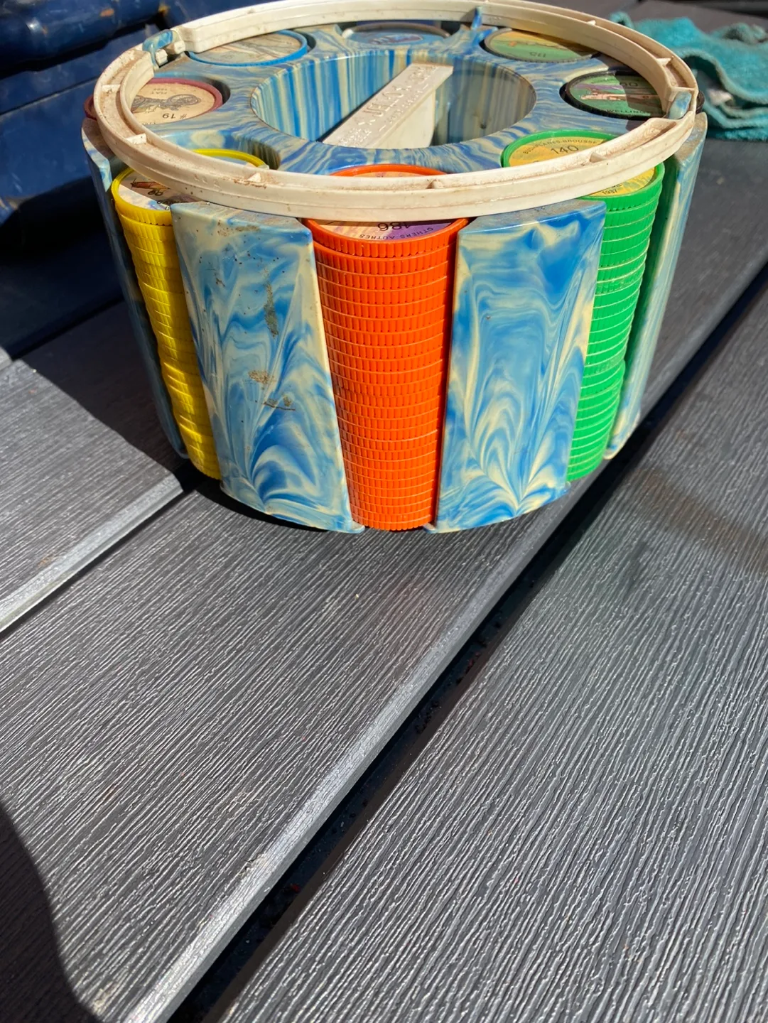 Vintage Jello Airplane poker Chip Set 1961 image indicator(3)