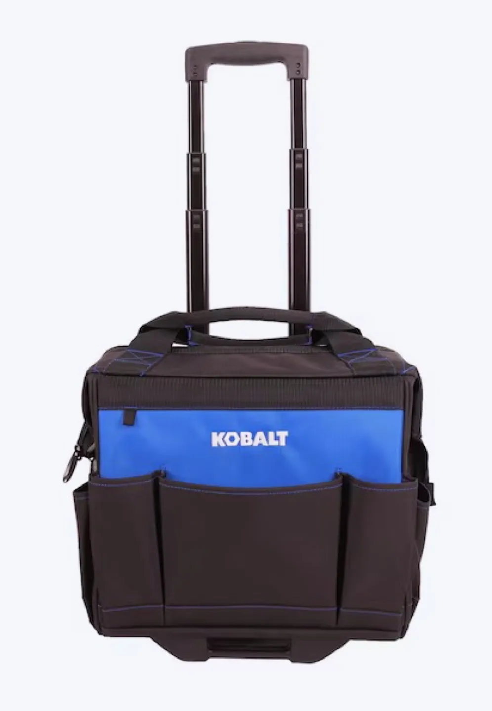 Kobalt Blue Black Polyester 14-in Rolling Tool Bag thumbnail