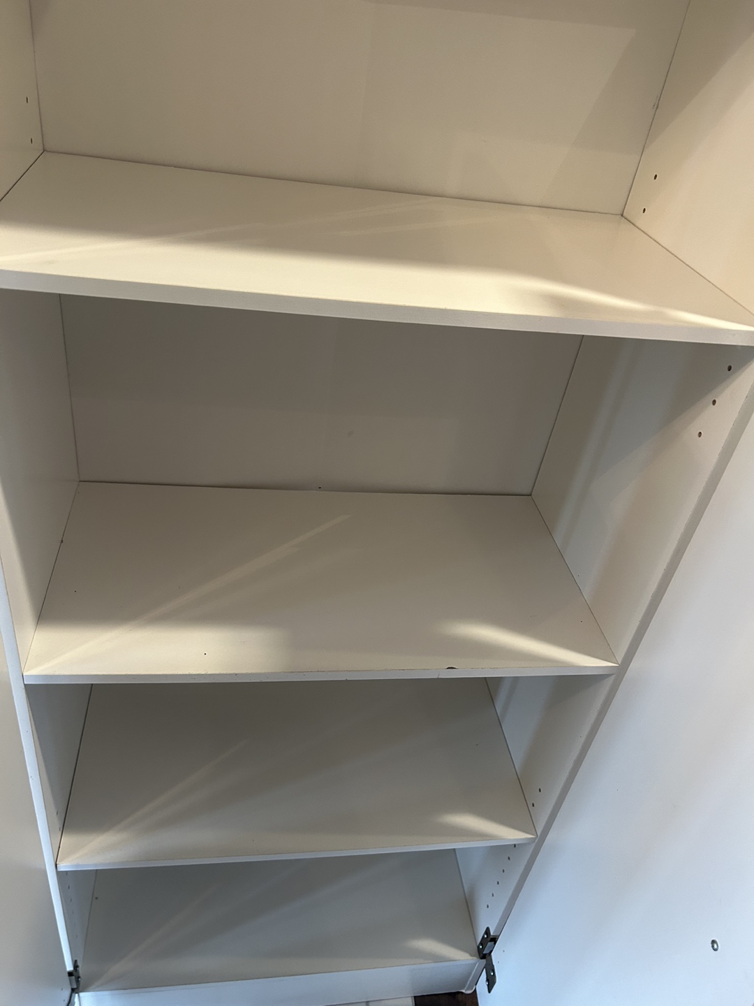 White Storage Cabinet with 3 Shelves - photo 3