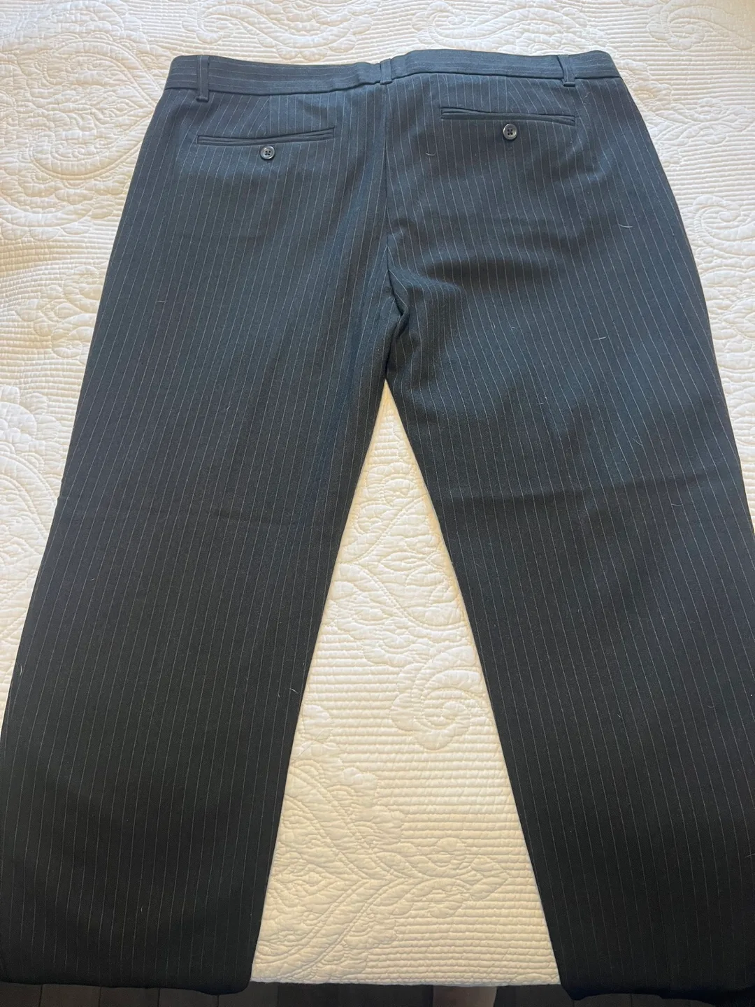 Gap black pinstripe pants Brand NewSize 10 image indicator(4)