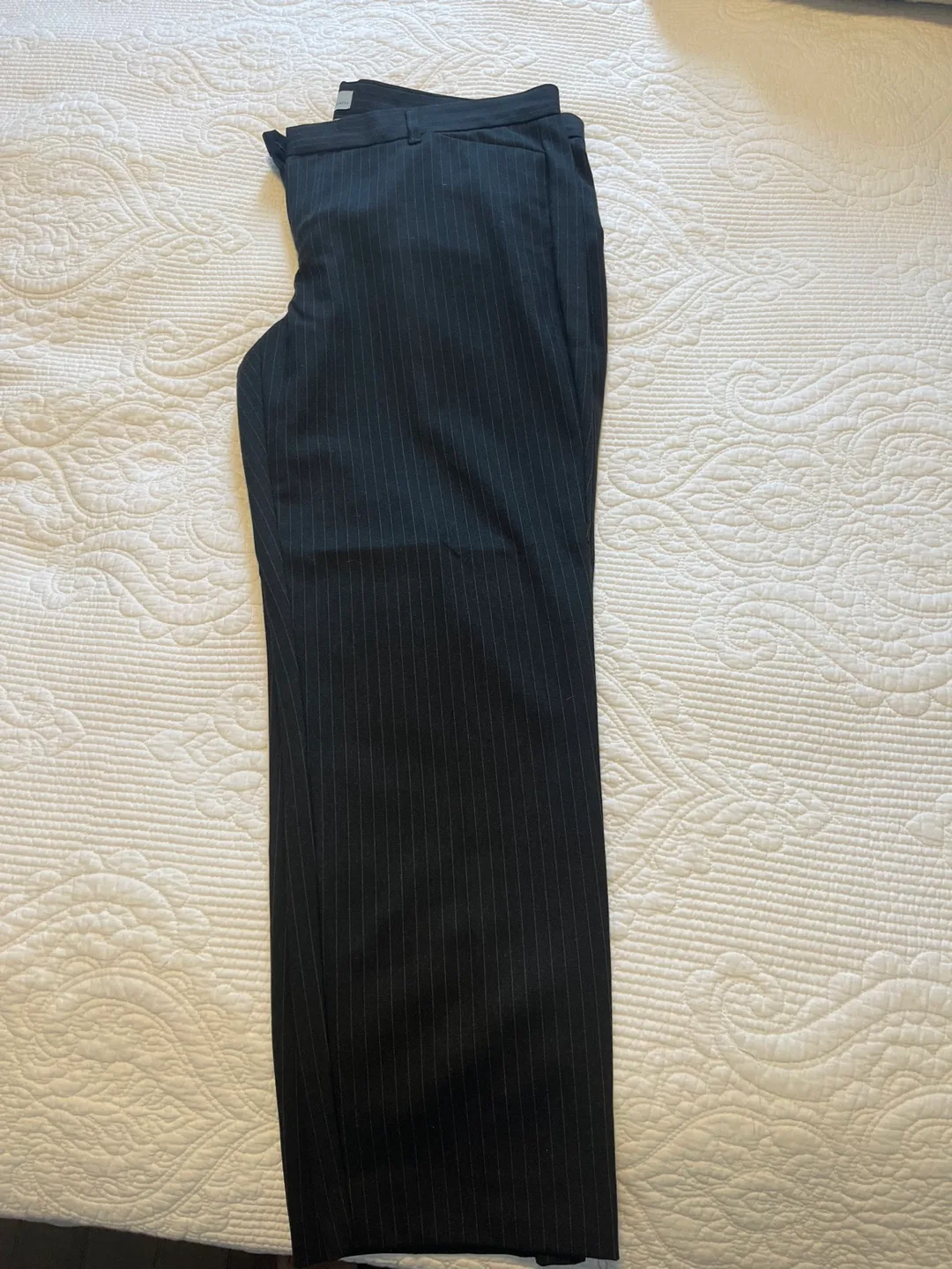 Gap black pinstripe pants Brand NewSize 10 image indicator(3)