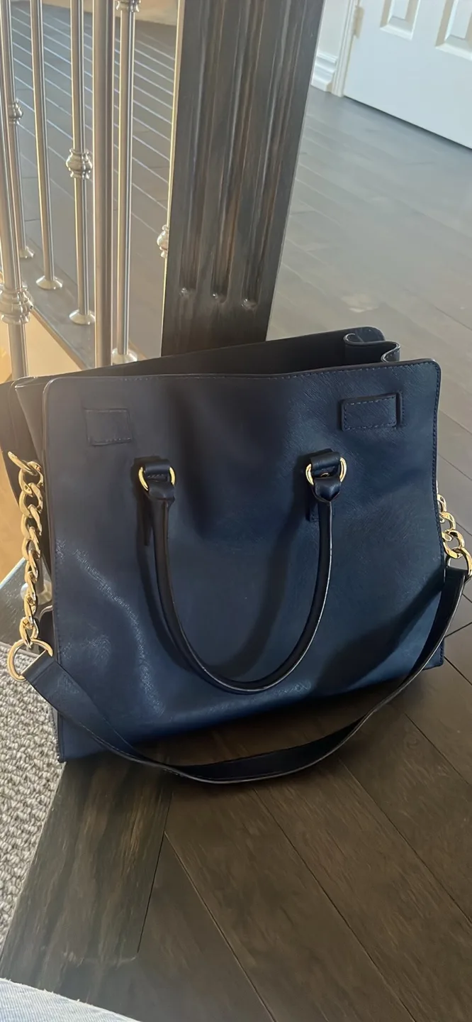 Michael Kors Blue Leather Handbag thumbnail