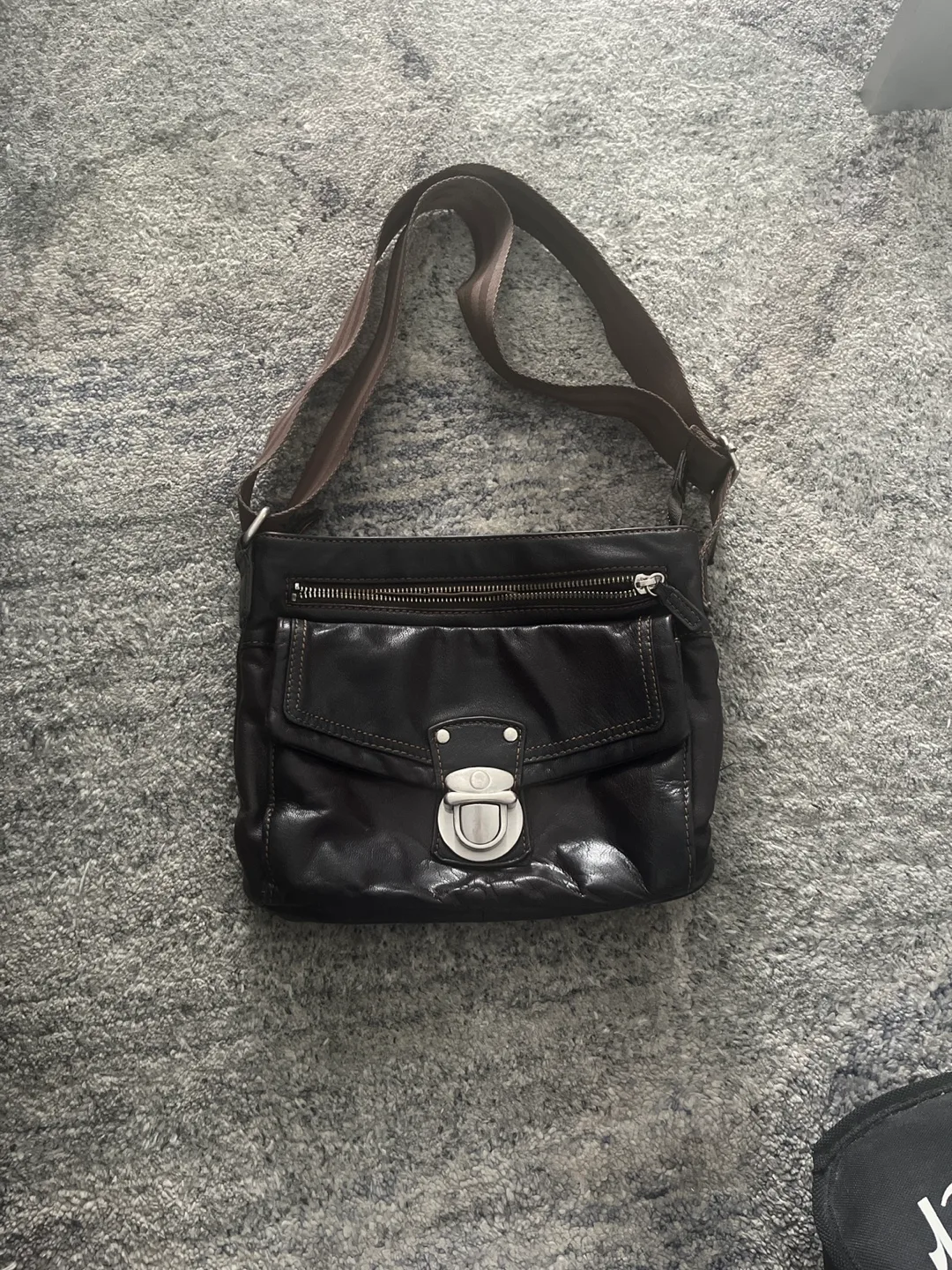 Brown Leather Crossbody Bag thumbnail