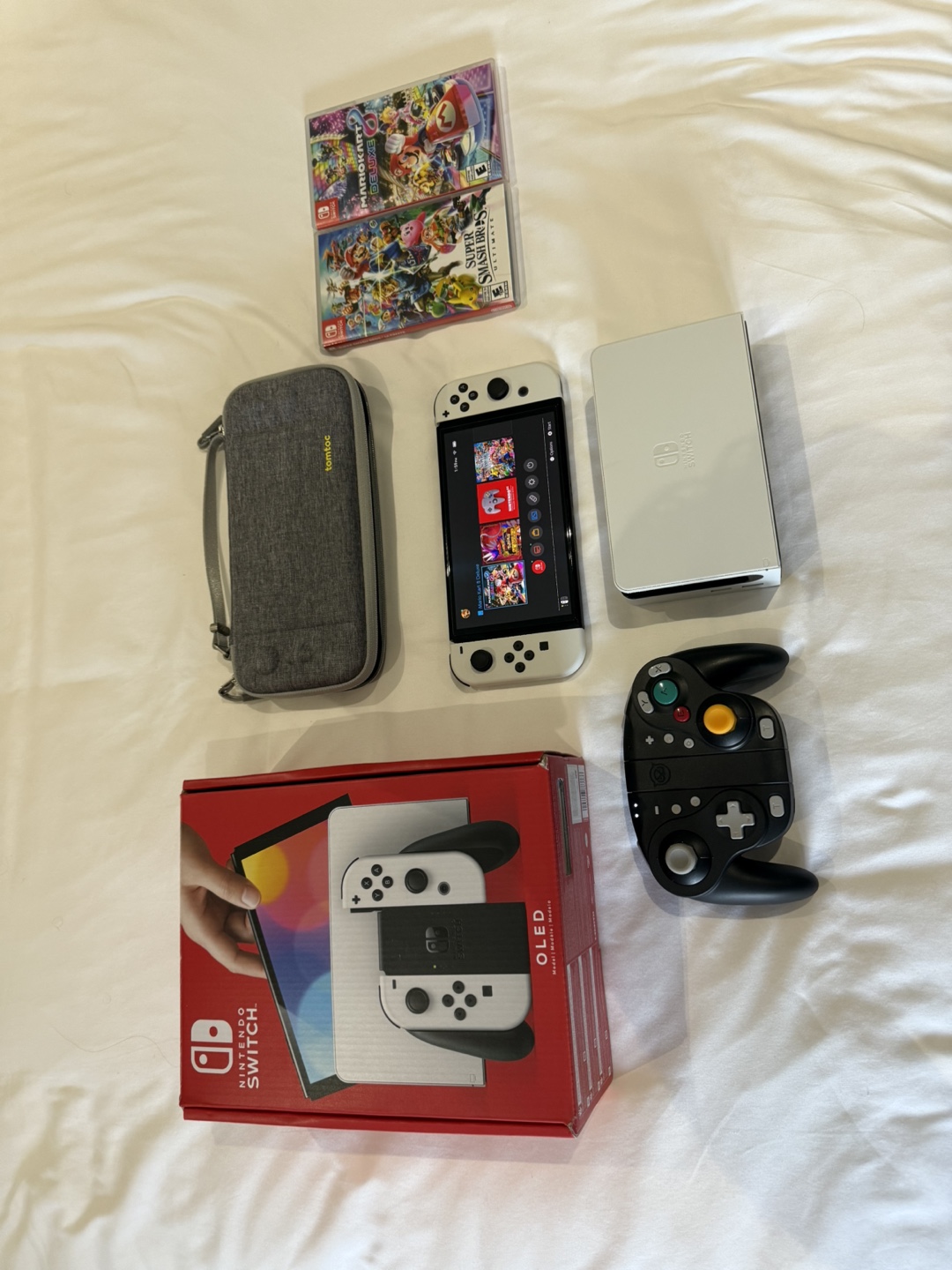 Nintendo Switch OLED with Games and Controller