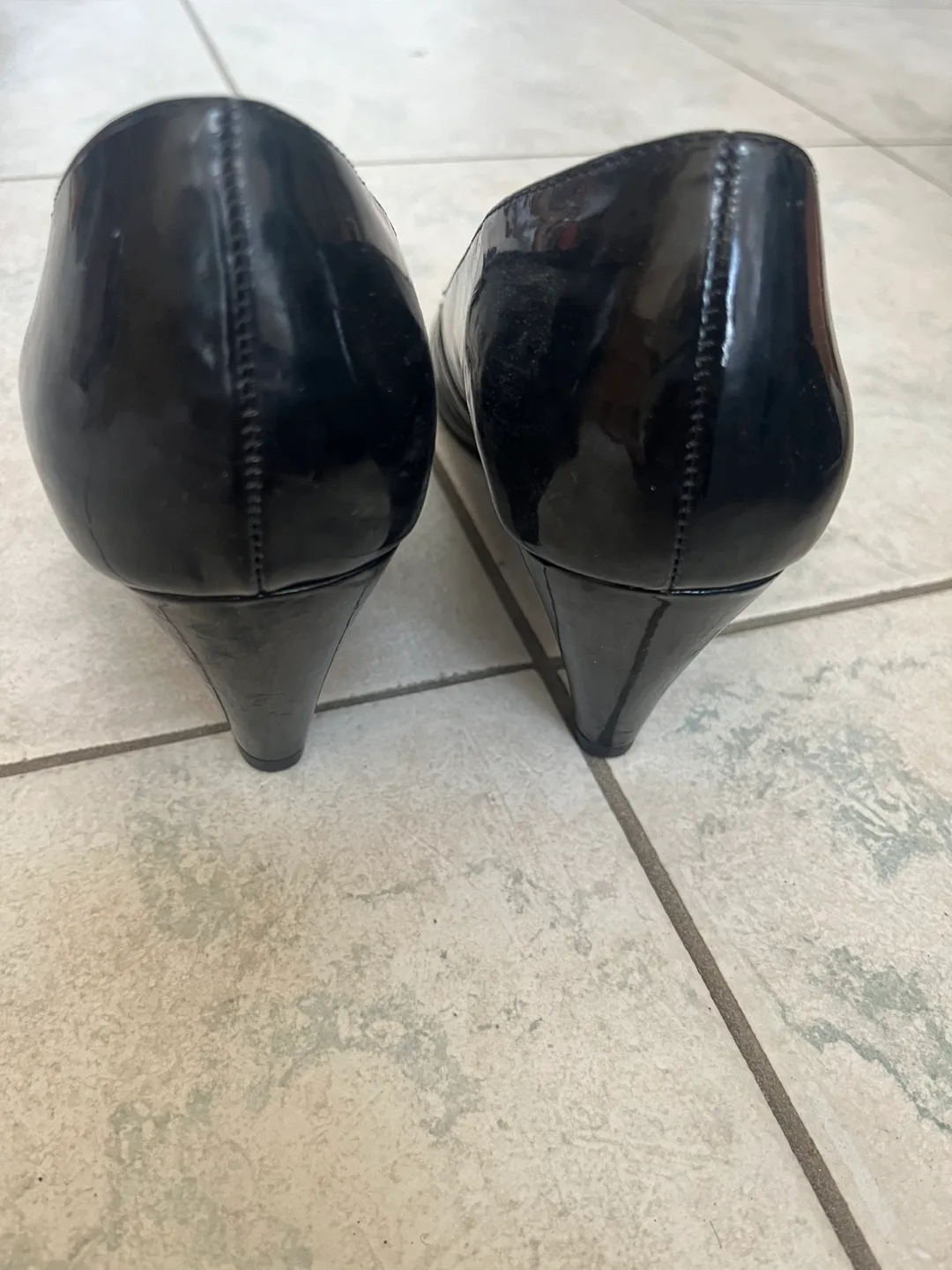 Easy Street Black Peep Toe Heels image indicator(2)