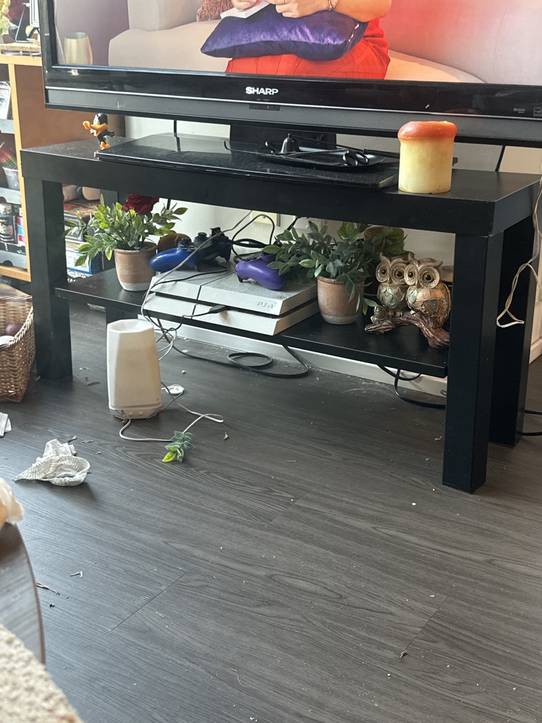 IKEA Black TV stand