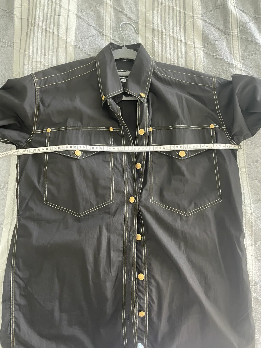 Vintage Versace Jeans Couture Black Button Up Shirt image indicator(4)