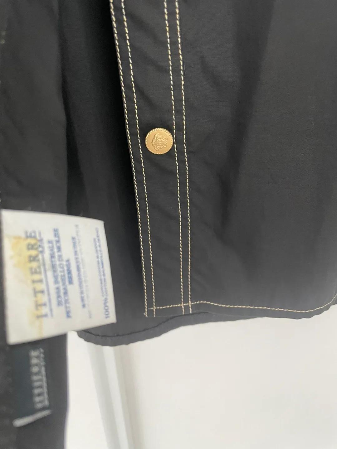 Vintage Versace Jeans Couture Black Button Up Shirt image indicator(8)