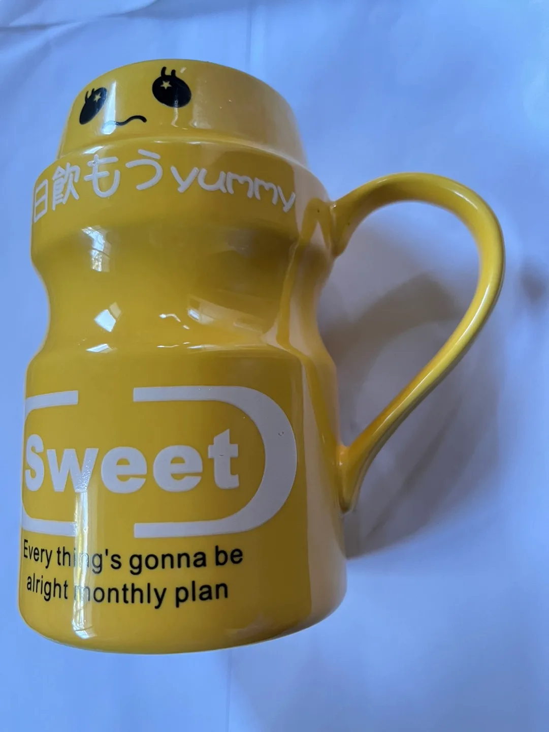 #freecycle Yellow Sweet 'n' Yummy Mug image indicator(2)