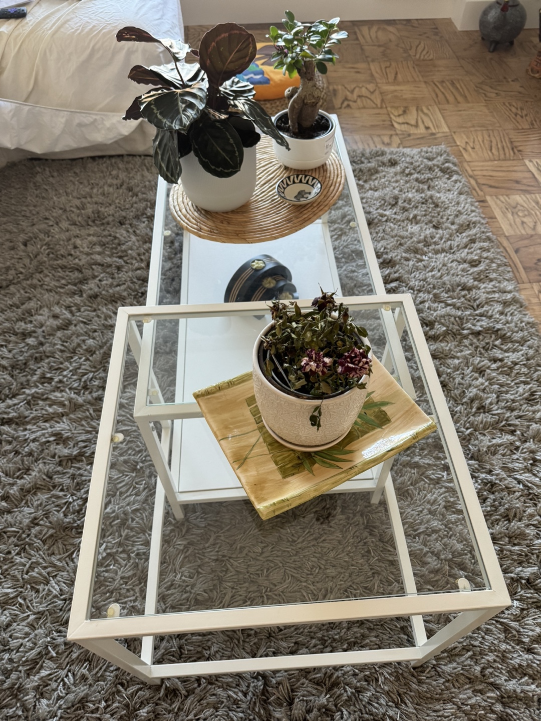 Glass Top Coffee Table Set - photo 4