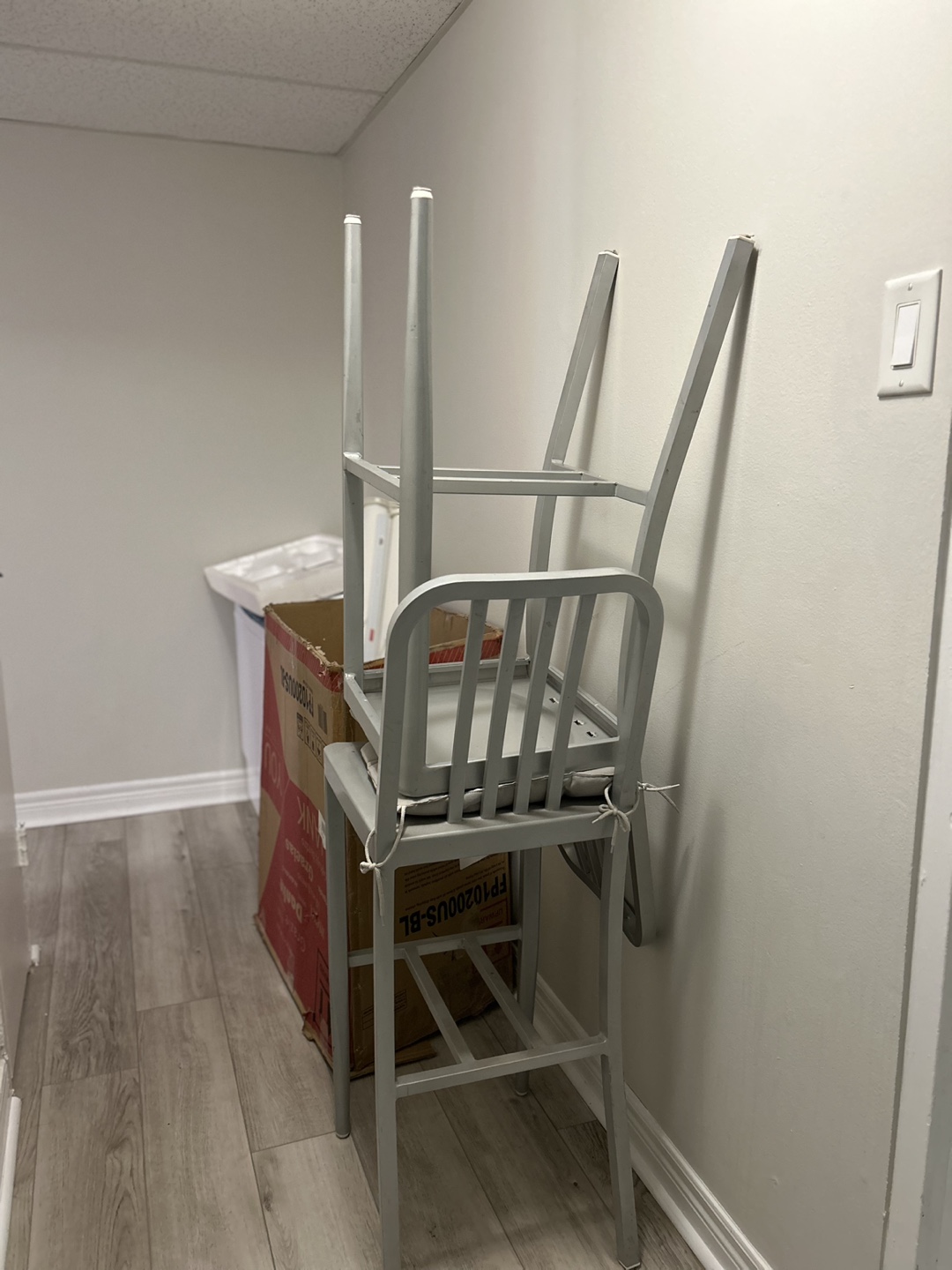 Metal Bar Stool with Cushion - photo 3