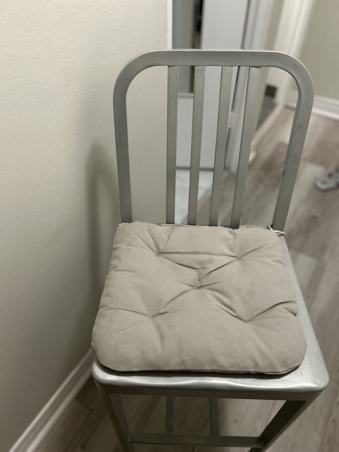Metal Bar Stool with Cushion - photo 4