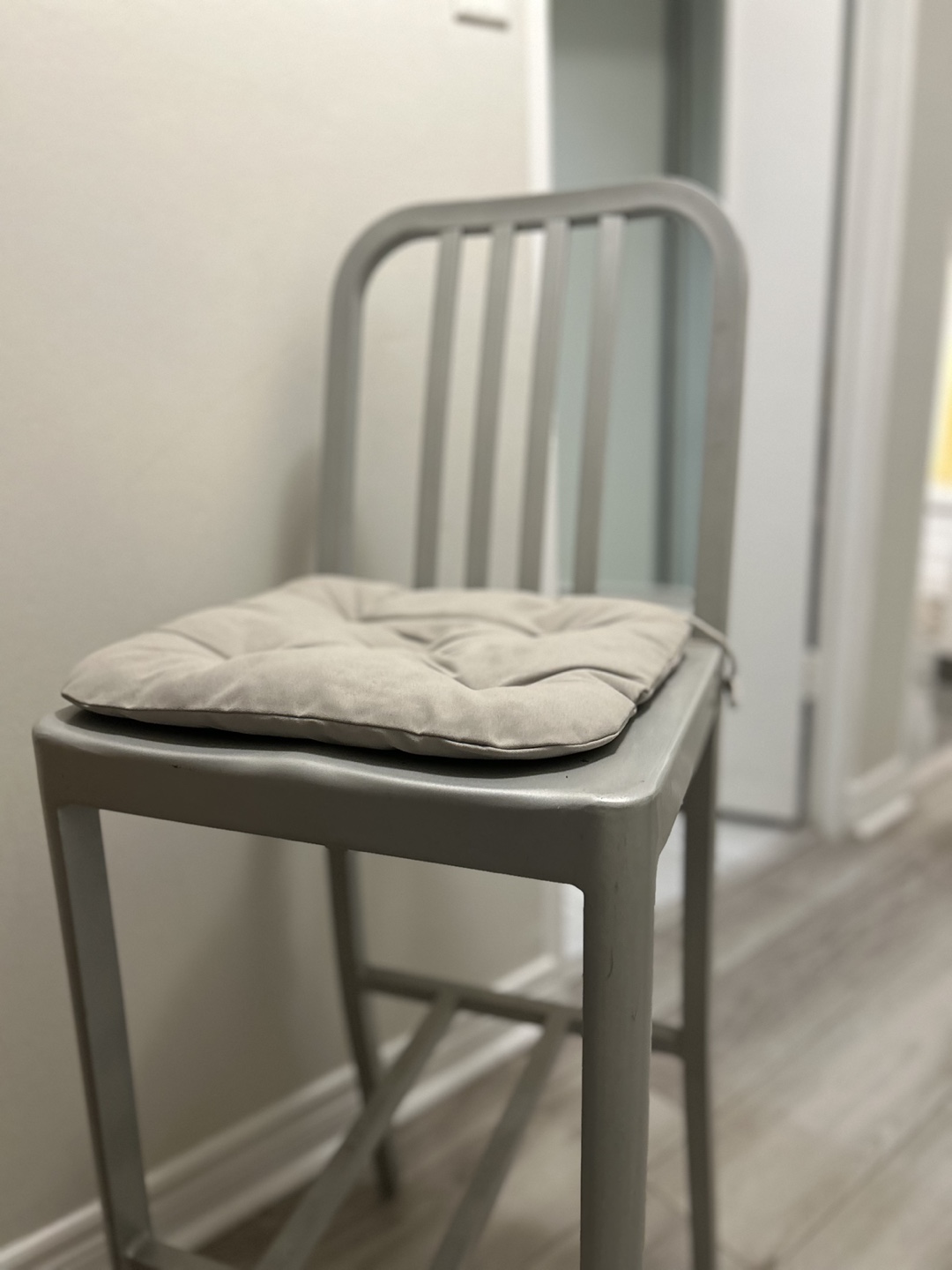 Metal Bar Stool with Cushion - photo 2