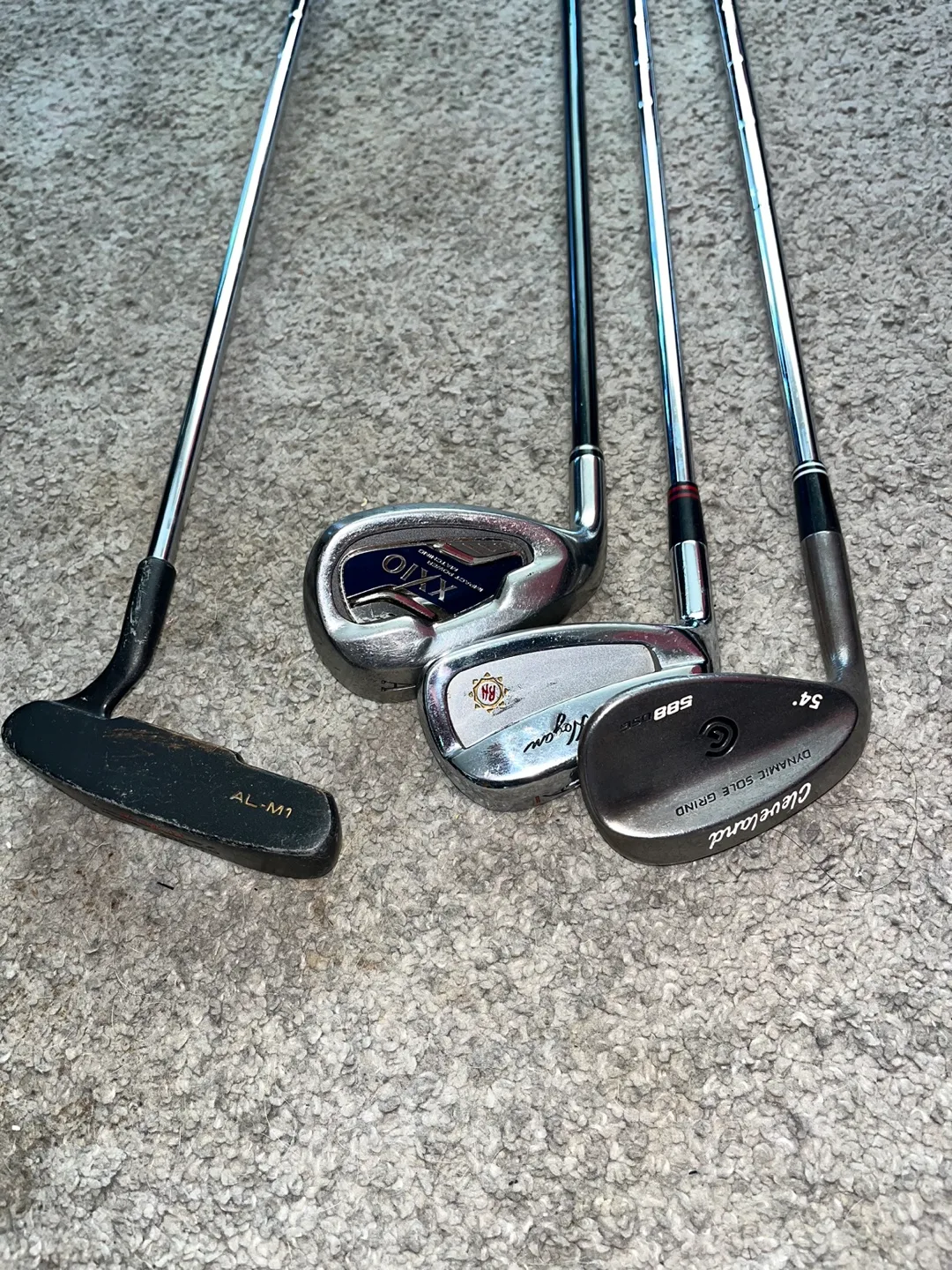 Left Handed Golf Irons and a Putter thumbnail