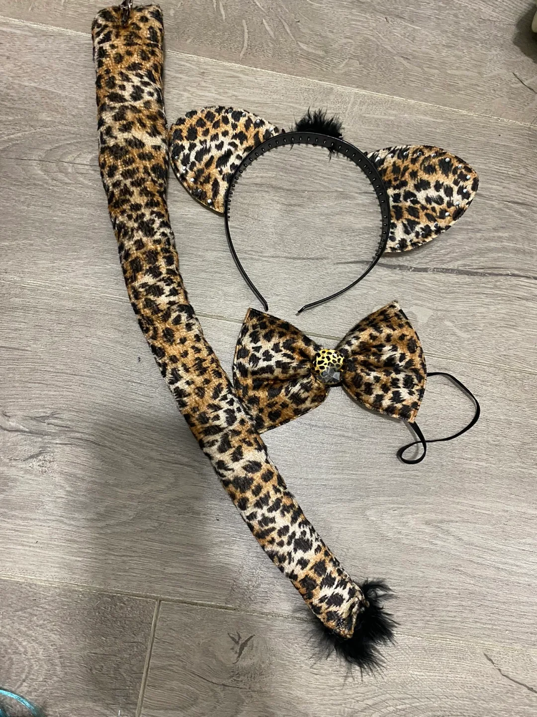 Leopard Print Cat Costume Set thumbnail