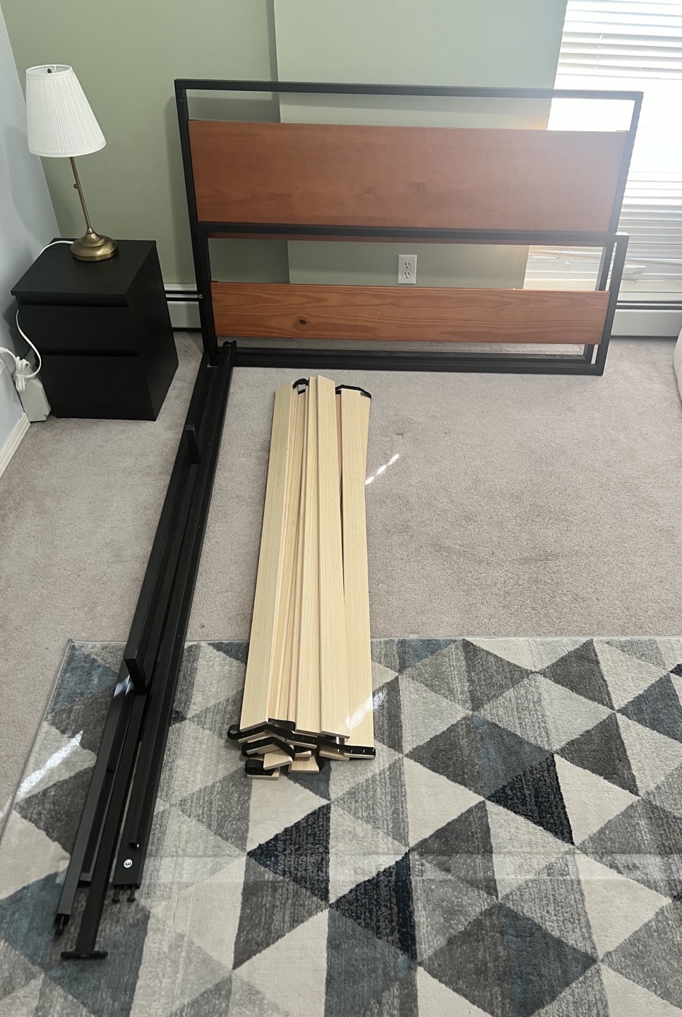 Queen bed frame - Metal - photo 3