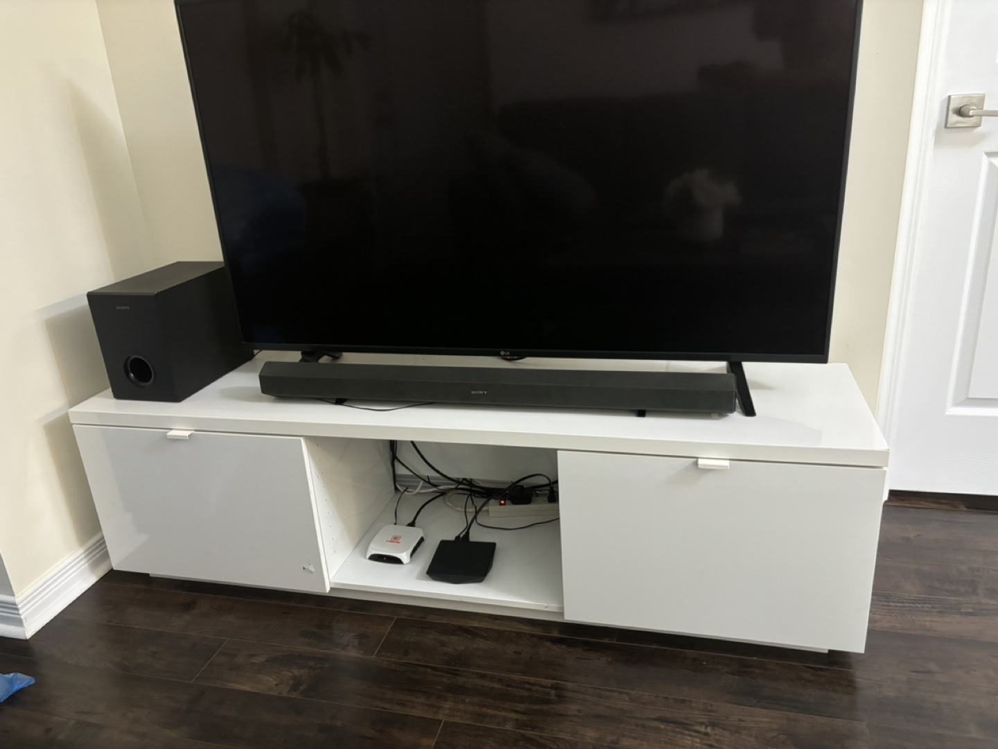 White TV Stand - photo 4