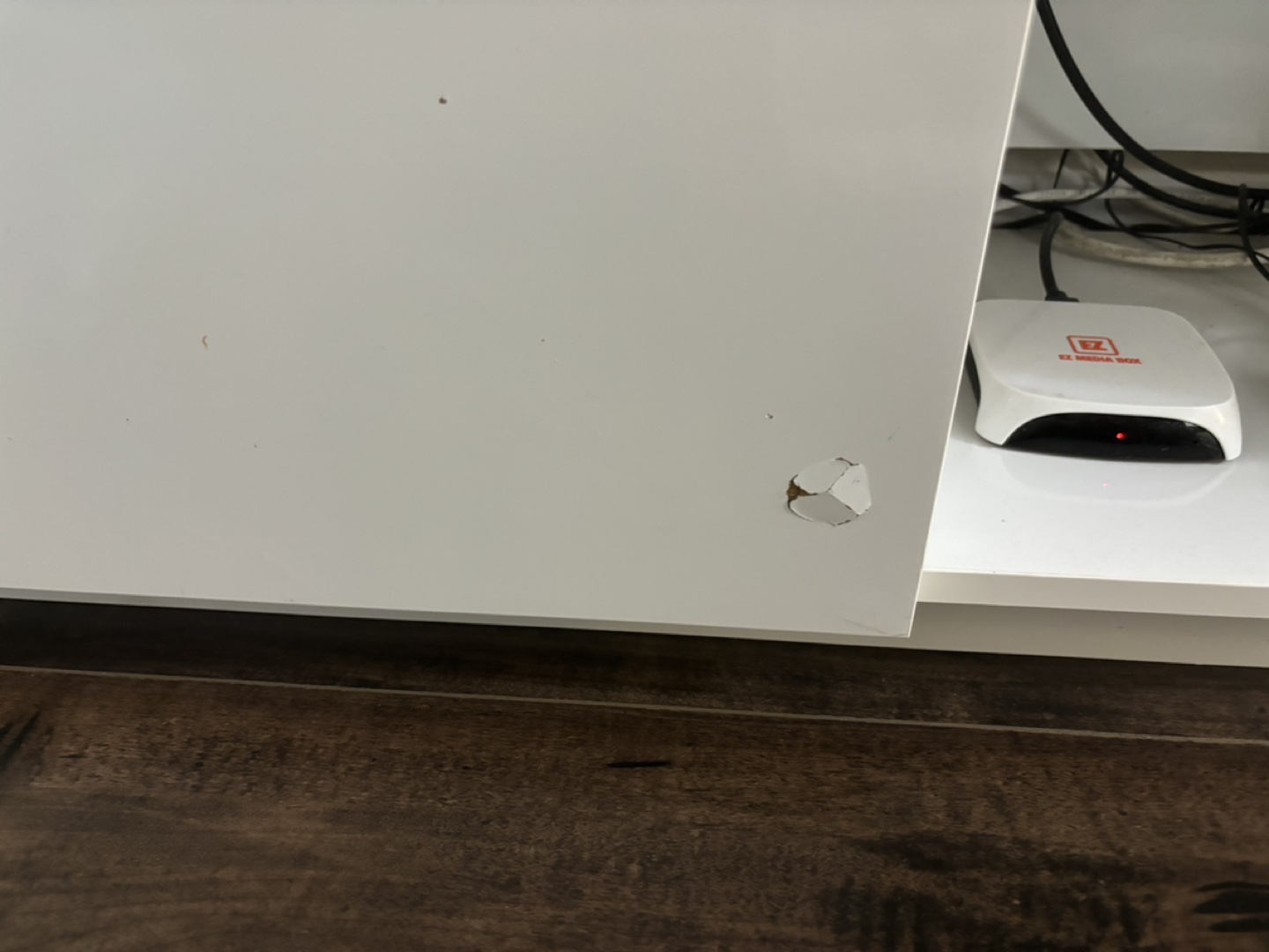 White TV Stand - photo 2