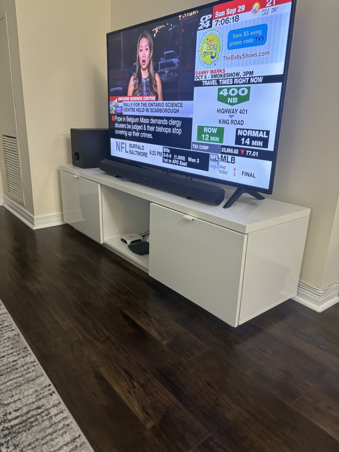 White TV Stand