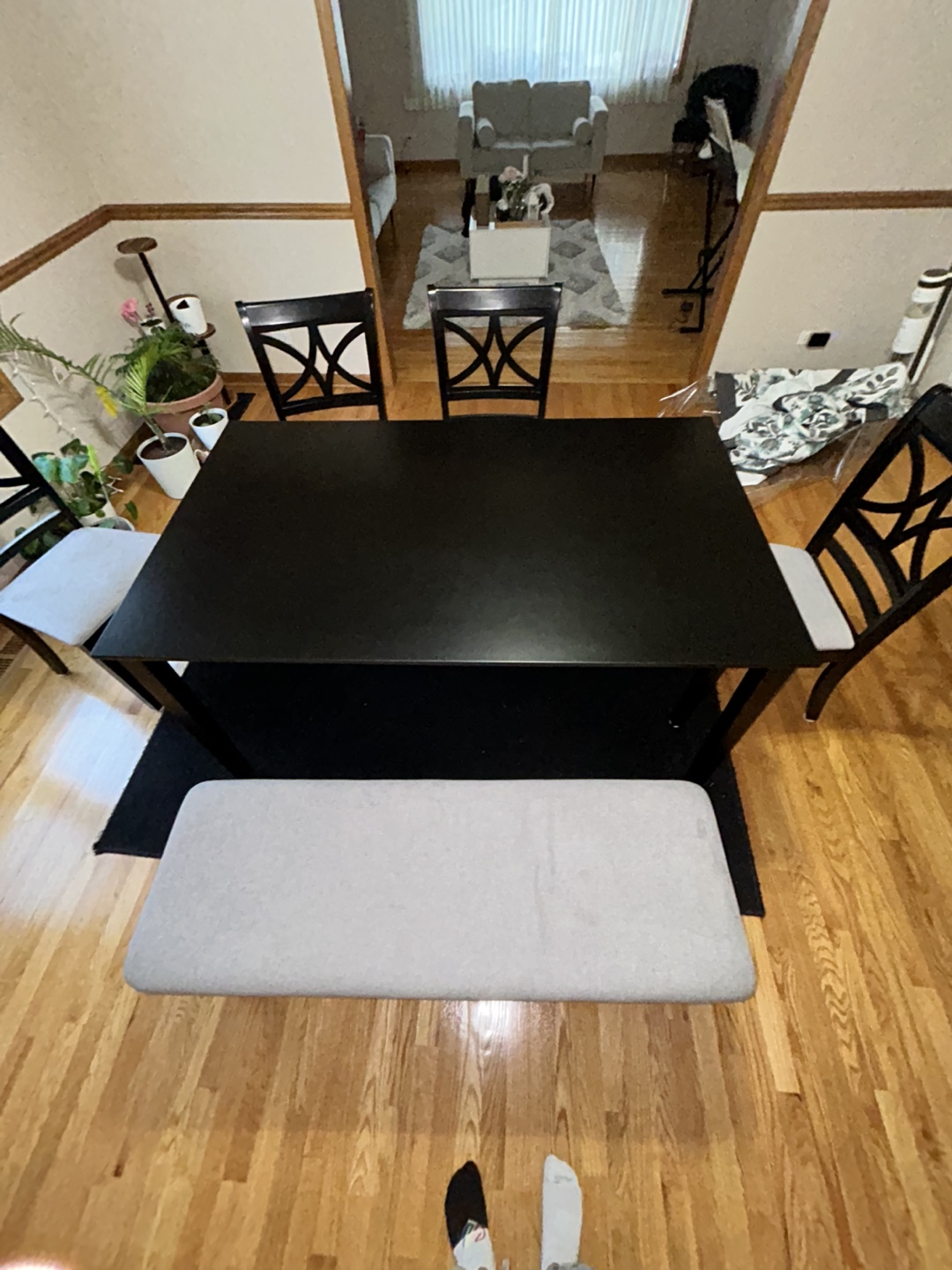 Dining Table Set with Bench - photo 2