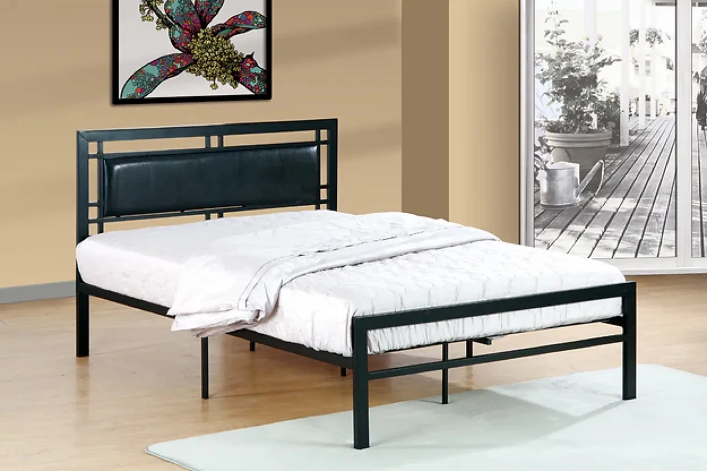 Metal Bed Frame - Black thumbnail