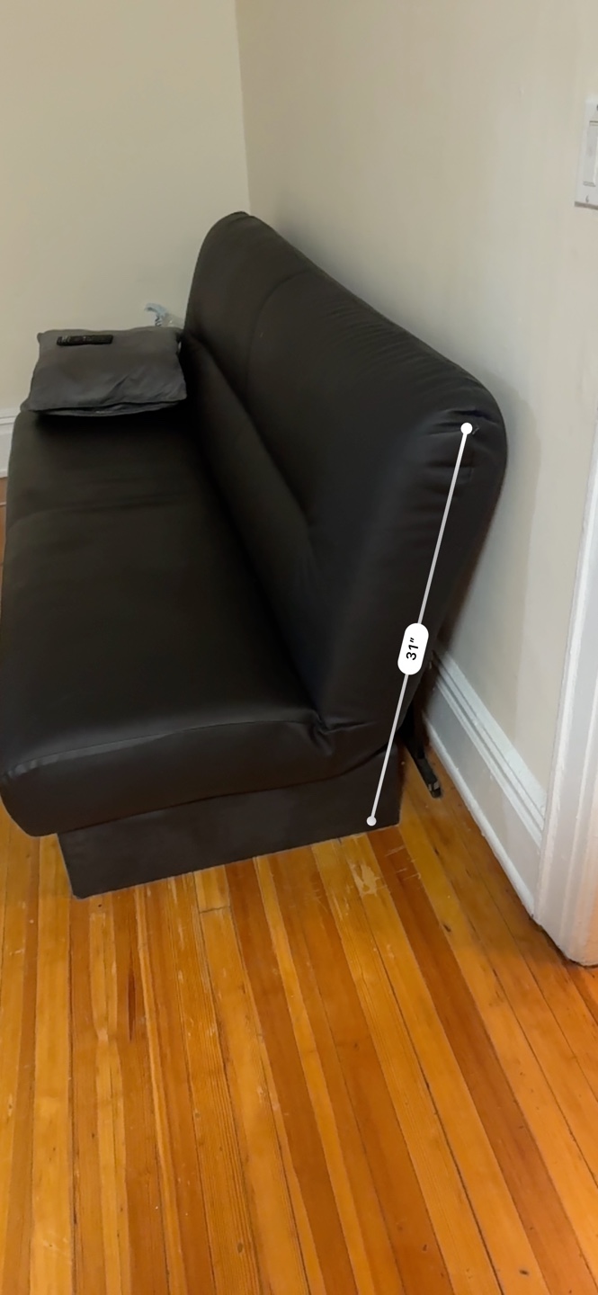 Black Futon Couch - photo 3