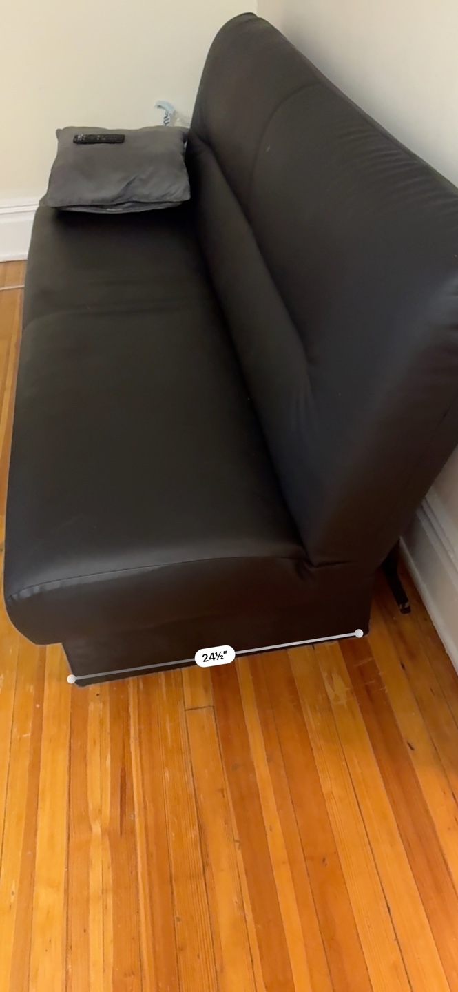 Black Futon Couch - photo 4