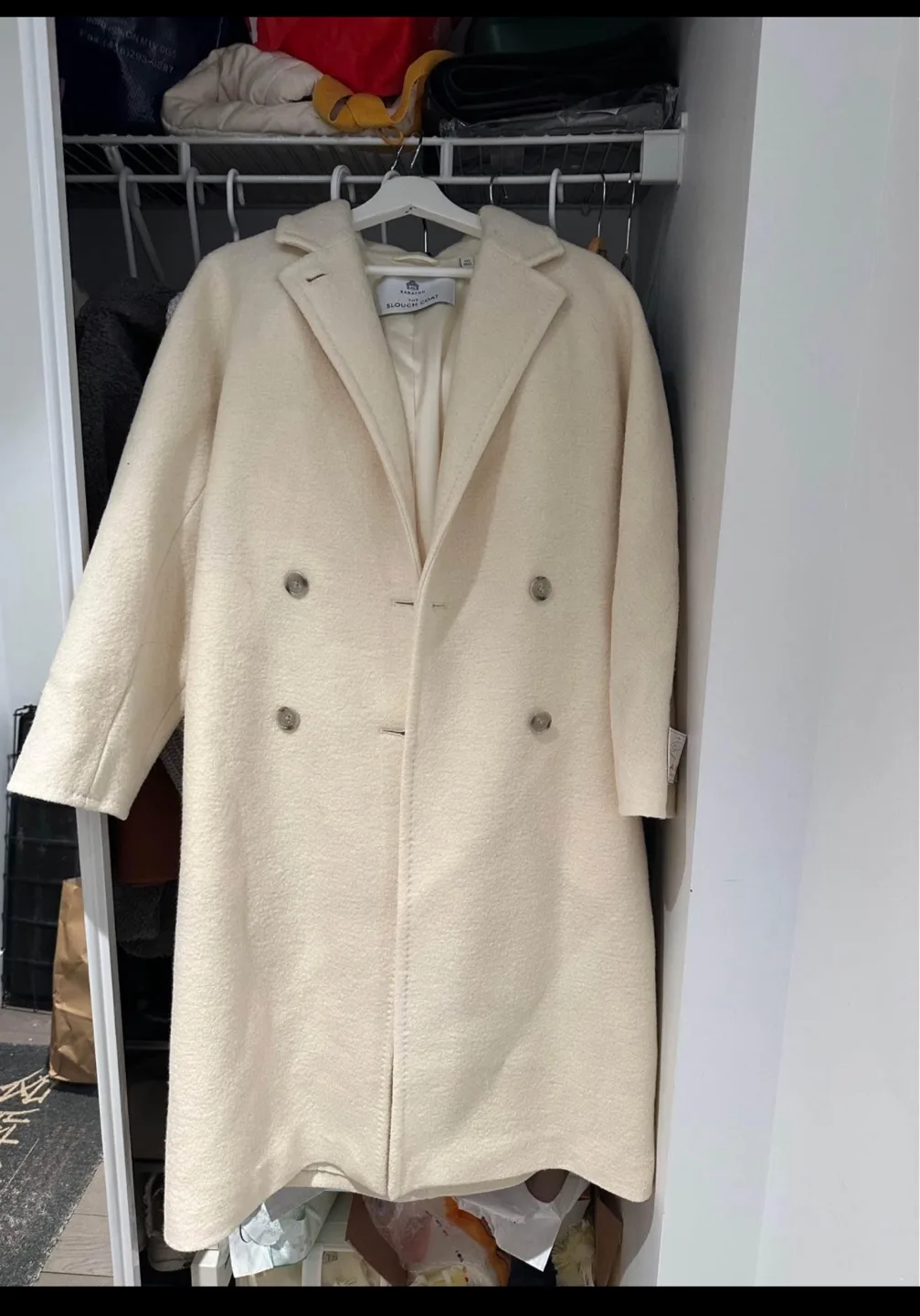 The Babaton Slouch Coat - Cream thumbnail