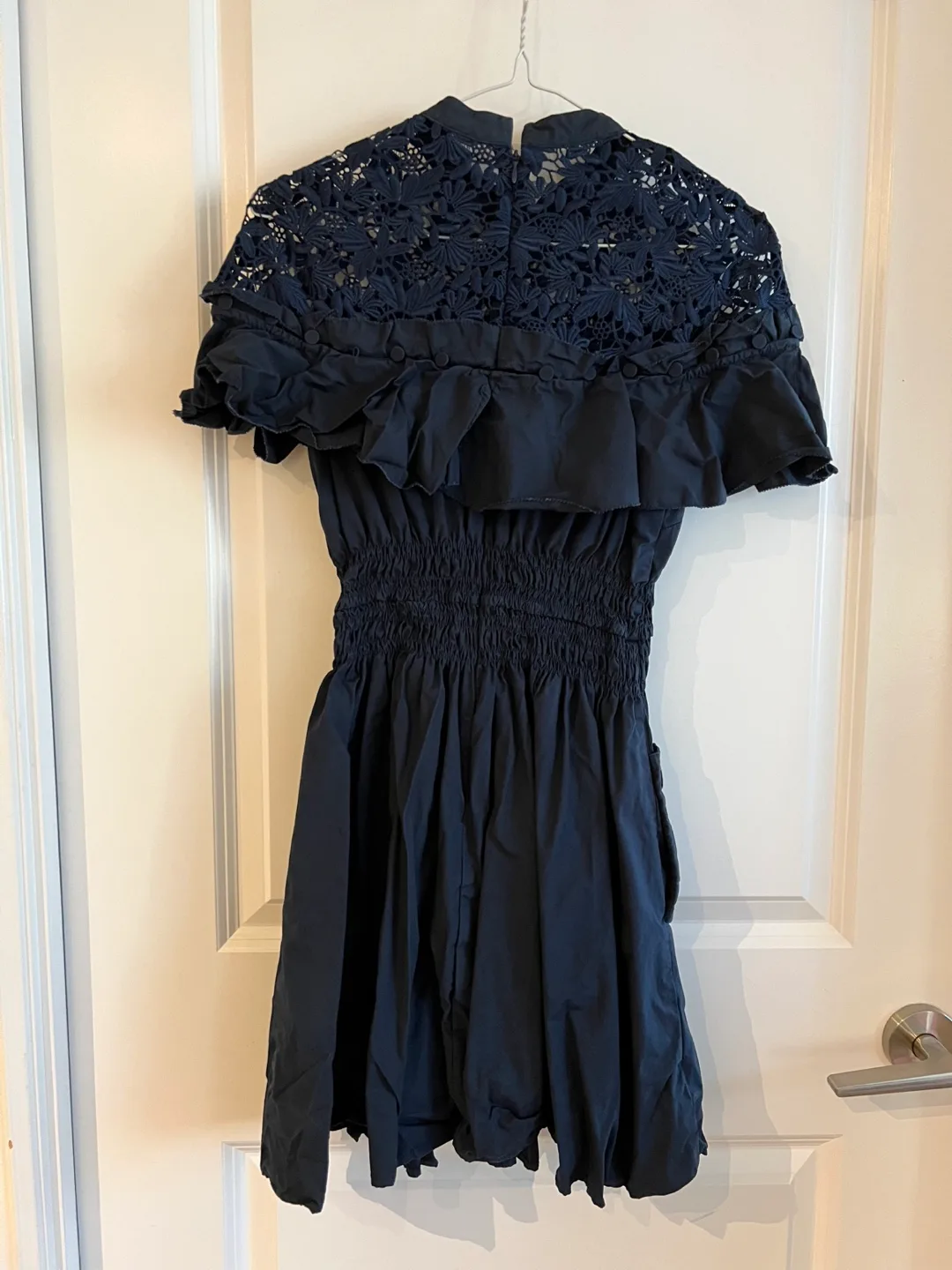 Self Portrait Navy Lace Dress image indicator(4)
