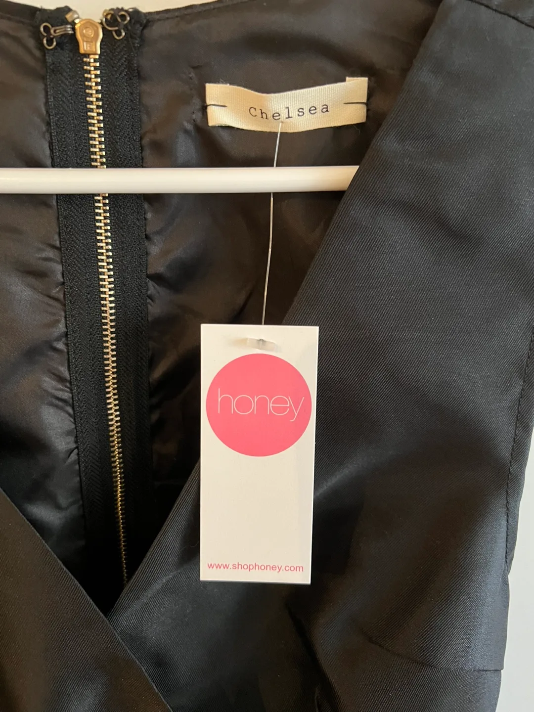 Honey Chelsea V-Neck Dress black image indicator(4)