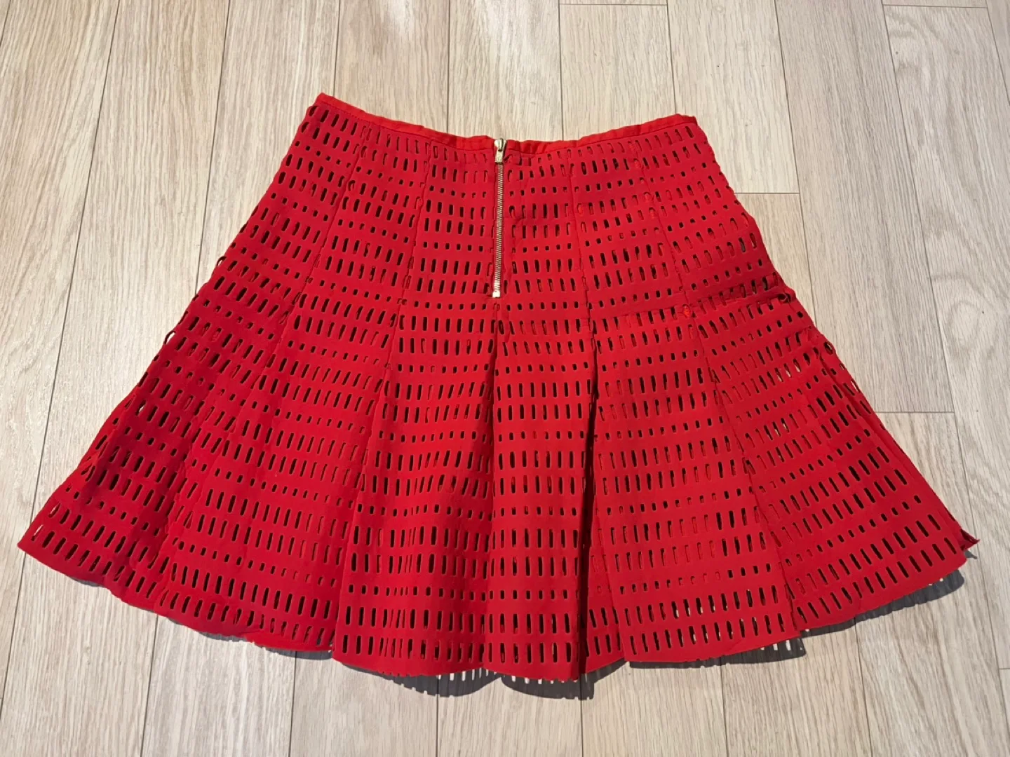 Sandro Red Cutout Skirt image indicator(2)