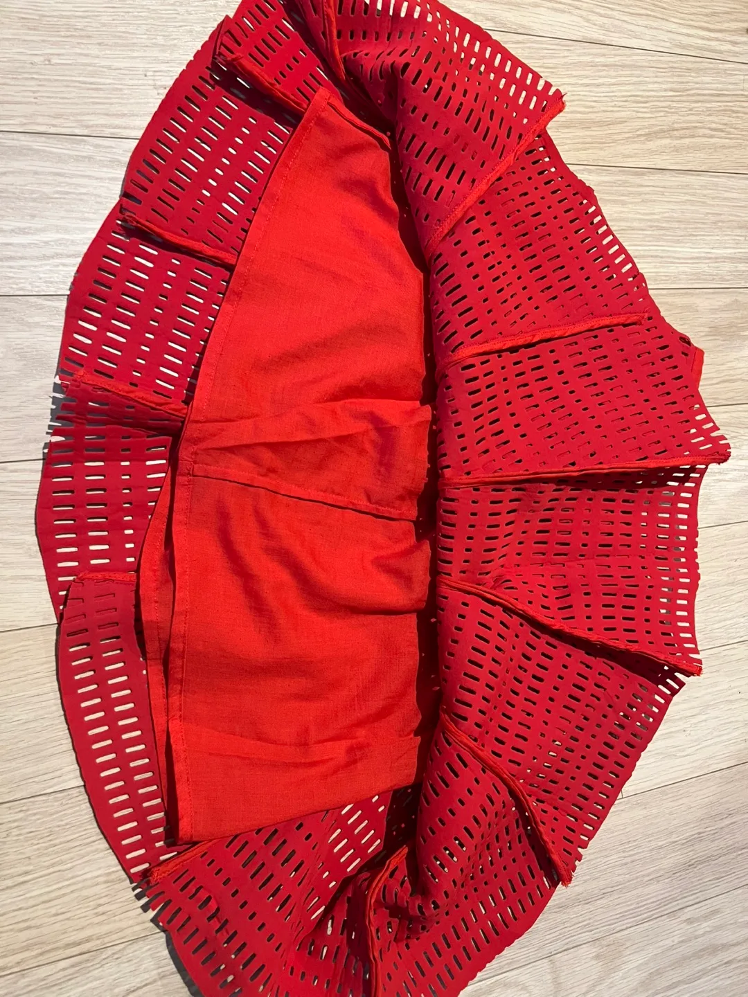 Sandro Red Cutout Skirt image indicator(4)