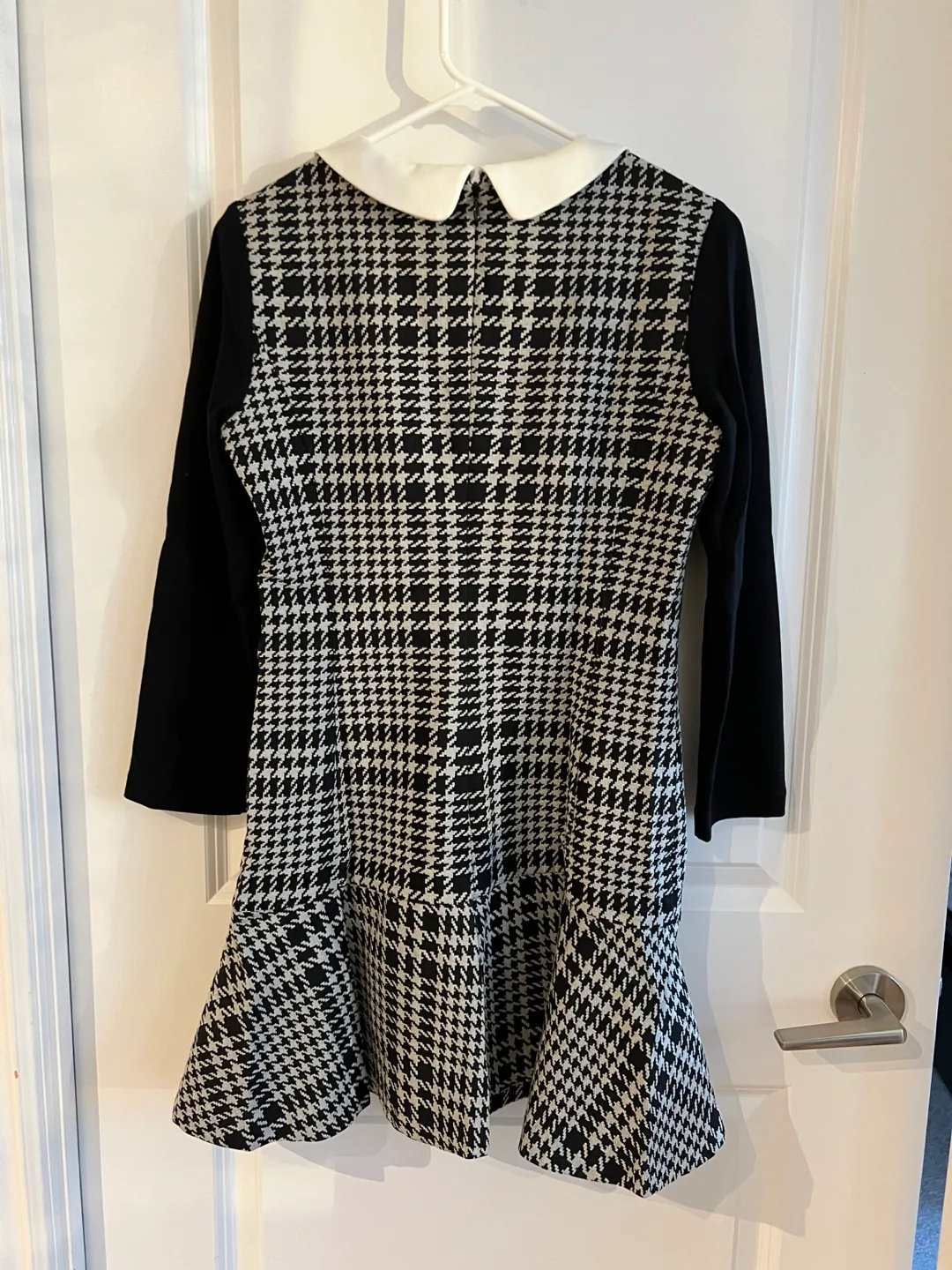 Eland Black and White Houndstooth Dress image indicator(2)