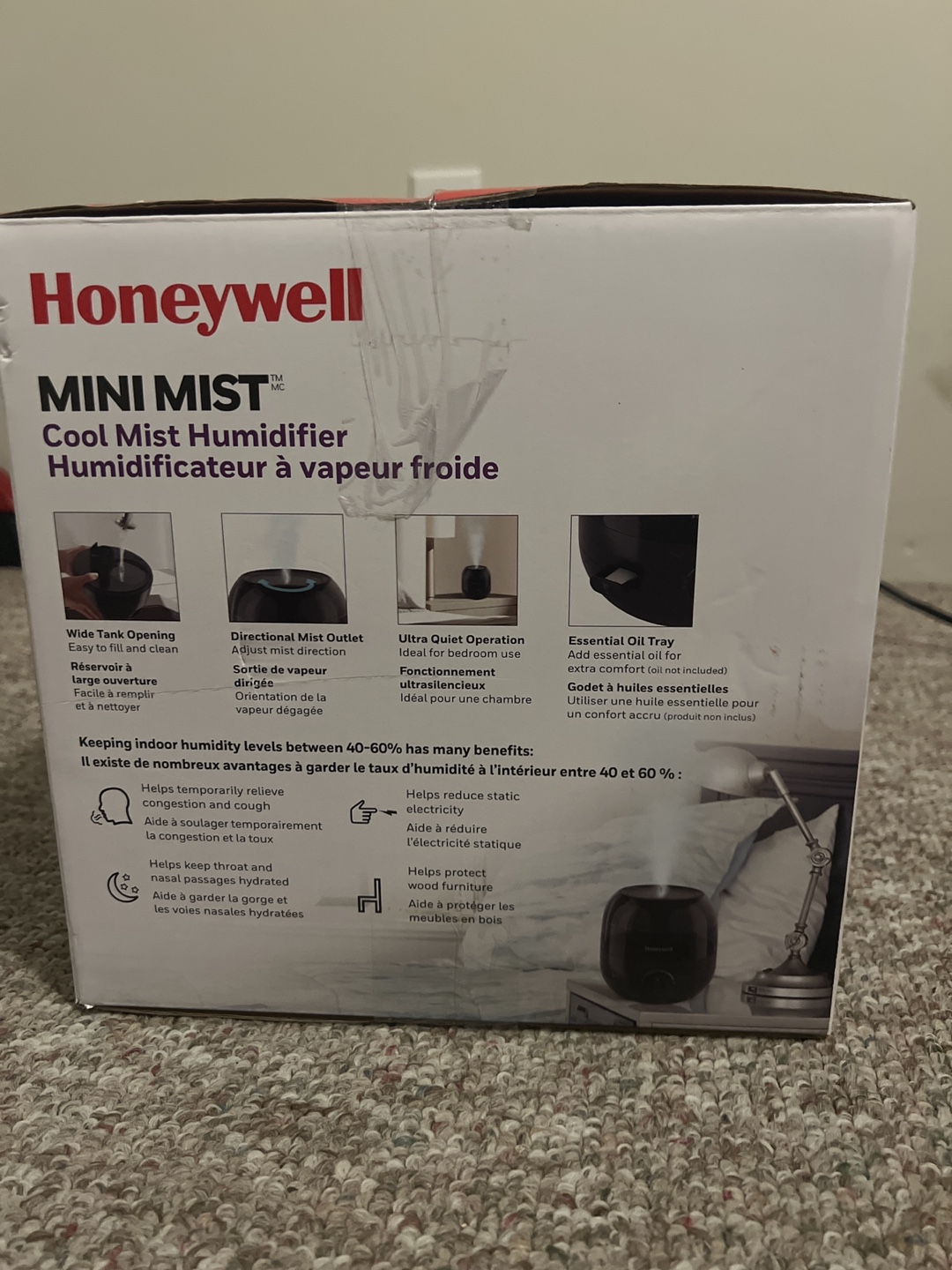 Honeywell Mini Mist Cool Mist Humidifier - photo 3